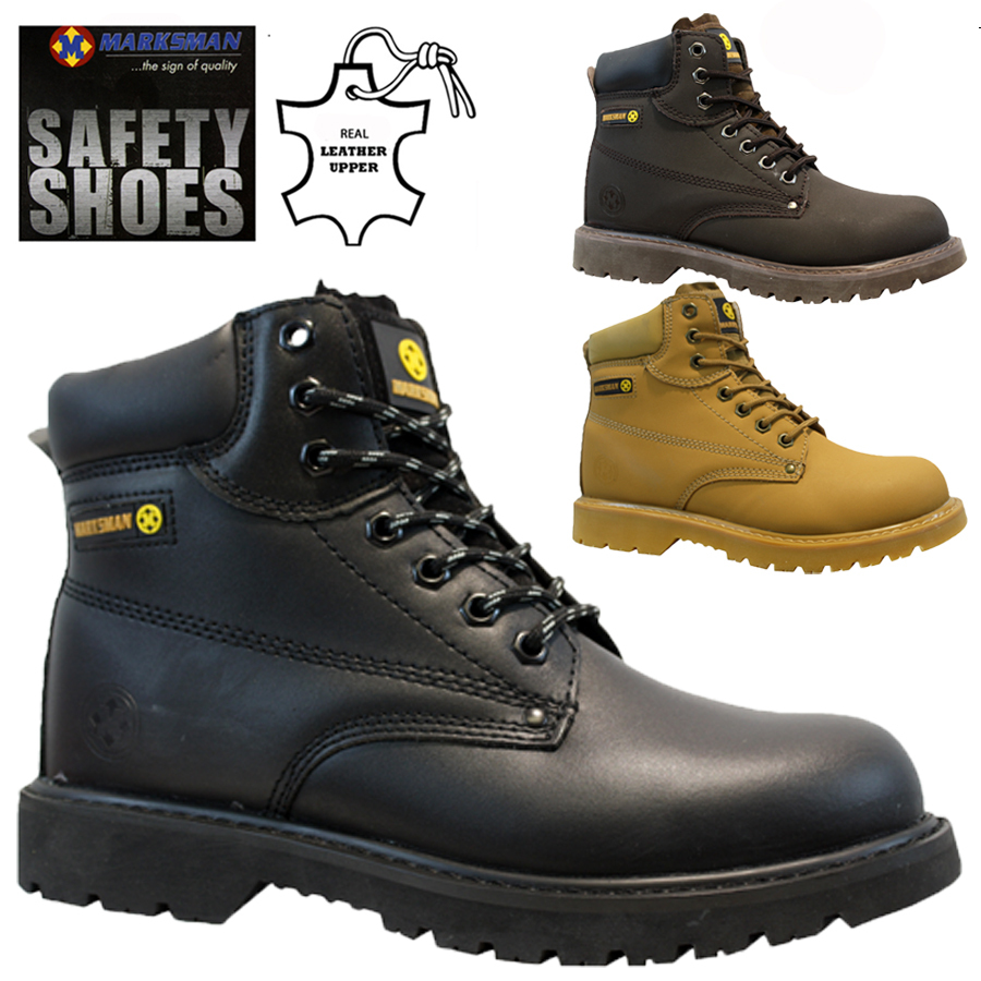 marksman steel toe cap boots